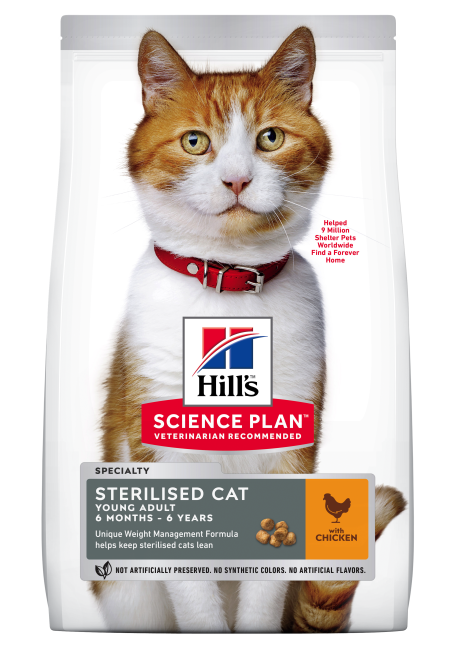 Hills Science Plan Feline Young Adult Sterilised Chicken 10 kg