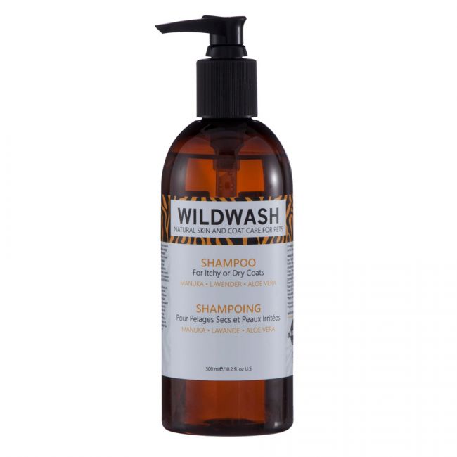 håber niveau Beskrivelse Wild Wash blødgørende shampoo til hund / kat med tør pels og skæl - med  manuka, lavendel og aloe vera - 300 ml